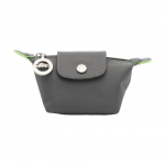 Longchamp Le Pliage Green &Uuml;hev&auml;rviline Lihtne Reljeefne T&auml;helogo L&otilde;uend Nahkdetailidega Pelmeenikott L&otilde;uendrahakott Naiste kotid Hall 30016919P66 Gray