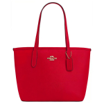 Coach City 23 Metalllogo Pandlaga T&otilde;mblukuga K&auml;ekott Naiste T&otilde;mblukuga K&auml;ekotid Punane CT859-IMUP7 Basic Set (Bag+Dust Bag)