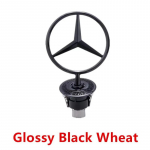 Kuum auto kleebis 1 tk T&auml;hega kapoti kroomm&auml;rk 44 mm Auto esikatte embleem logo Mercedes Benzi C E S-klassi W204 W205 W211 W212 jaoks
