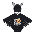Halloweeni beebi must nahkhiire kost&uuml;&uuml;m Cosplay kombinesoon imikpoistele t&uuml;drukutele Purimipidu karneval peokleit pikk l&uuml;hike Umorden 100