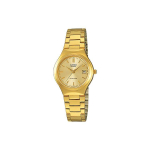 Casio &uuml;ldseeria Minimalistlik Vabaaja Mood Osutitega Kell &Auml;ri Kvarts Roostevabast Terasest Rihm Naiste kellad Kuldne LTP-1170N-9A Gold Dial beige
