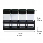 Nelja sektsiooniga integreeritud grillimaitseainepudel Majapidamiskombinatsioonikomplekt V&uuml;rtsipurk K&ouml;&ouml;k Suletud Niiskuskindel V&uuml;rtsipudel