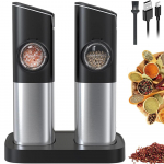 Gravity soola- ja pipraveski komplekt elektriline pipraveski LED valgusti ja tolmukaitsega