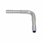 #6 #8 #10 AC 90 Degree Barb Splice Fitting Aluminium Push on Barbed Splicer for Barrier Hose 3/8 1/2 5/8