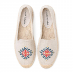 LUXSOLE Espadrillid Naiste Vabaaja Lamedad Kingad Tikitud Kanepist Lame Platvorm, &Uuml;mar Nina Kevad/S&uuml;gis Mugavad 35
