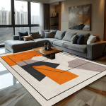 P&otilde;hjamaise geomeetrilise mustriga vaip elutuppa Kaasaegne luksuslik sisekujundus Diivani ja laua jaoks Suure pindalaga vaibad Kodu Vannituba libisemiskindel pestav matt 60x90cm gray