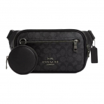 Coach Signature Kanvasest V&ouml;&ouml;kotike Kotikesega, Must, H&otilde;bedane Riistvara, Nahkviimistlus, Disaineri V&ouml;&ouml;kotike Reisimiseks ja Igap&auml;evaseks Kasutamiseks CZ400-QBMI5 Basic Set (Bag+Dust Bag)