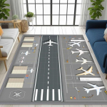 Lennuk Lennujaama Terminal Suur Vaip Koduseks Elutoaks Magamistoaks Diivani Uksematt Kaunistus Laste Vaip Vaip Libisemisvastane P&otilde;randamatt 120x160cm
