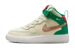 Nike Force 1 Mid EasyOn SE PS 'Coconut Milk Stadium Green' FQ3694-100 25
