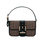 Michael Kors MK Colby reguleeritava &otilde;larihmaga kunstnahast ja veisenahast kott-&otilde;lakott Naiste kotid Kuldne Tume pruun Must 30S4GBAL2V-30S4GBAL2V Shopping Bag Set(Basic Set+Shopping Bag)