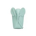 Loewe Ol&uuml;fandi Tasku Logo Reljeefne Klassikaline Ol&uuml;fandi Kuju Nahast Telefonikott Naiste &Otilde;lakott Hele-Akvamariin C623B02X04-8764 Basic Set (Bag+Dust Bag)