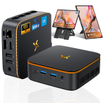 Huidun H50 Mini PC AMD Ryzen 3300U 16GB 512GB SSD Windows 11Pro MINI Arvuti HDMI 16+512 Portable Monitors must