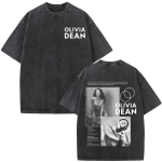 Olivia Dean Art of Loving Tour Graafiline Vintage Pesuga T-s&auml;rk Meestele Naistele Moodne T-s&auml;rk L&otilde;tv Vabaaja Puuvillane Hiphop T-s&auml;rgid S