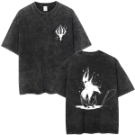M&auml;ngu Hollow Knight T-s&auml;rgid Pestaud Vintaažitr&uuml;kiga T-s&auml;rgid Kingitused f&auml;nnidele Mehed Naised Tippmoe Topid Vabaaja Suur L&uuml;hike Varrukas L black
