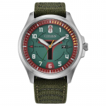 CITIZEN Eco-Drive Seeria 200 Meetrit Veekindel P&auml;ikeseenergia Kvarts Nailonrihm 44mm Meeste K&auml;ekell Roheline T&auml;hik AW1418-06W roheline