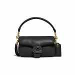 COACH Tabby 18 &uuml;hev&auml;rviline moodne nahast pilvekotike k&auml;e all hoidmiseks &otilde;lakott crossbody k&auml;ekott minikujuline naiste must must