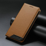 Xiaomi Redmi Note 15 Pro Plus 5G jaoks RFID Nahast Rahakott Magnetiline Kaanega Redmi Note 15 Pro 4G Kaan Note15 Pro+ Raamatukate Redmi Note 15 Pro 5G pruun