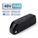 DE Laos 48V 15Ah E-jalgratta liitiumaku 3000mAh Hiina elementidega, 30A BMS ja 2A XT60 port rasvarehvide ja m&auml;giratta jaoks 48 V 15ah