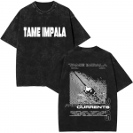 Pestud Vintage Tame Impala Graafilise Prindiga T-s&auml;rgid Meeste R&otilde;ivad Pop-Rock T-s&auml;rk Mehed Naised Mood Retro T-s&auml;rk S