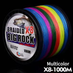 1000m X8 Mitmev&auml;rviline Punutud Ujuv Liin PE Liin K&otilde;rge Tugevusega Kulumiskindel Pol&uuml;et&uuml;leen J&otilde;e J&auml;rve Kalap&uuml;&uuml;k /ODM (Multicolor,1000M - 1093YDS&3.0) mitmev&auml;rviline