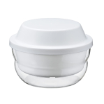 HARIO klaasist mikrolaineahju auruti, mahutavus 1200 ml, lihtne mikrolaineahjus k&uuml;psetamine, valge, valmistatud Jaapanis, koduste lisandite, kooresuppide jne jaoks. (XMK-120-W) white