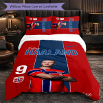 Erling Haalandi teemaline voodipesu 3-osaline tekikoti komplekt Dekoratiivne voodipesu teismeliste tuppa Kodu kaunistamine 210cm*210cm