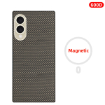 Samsung S25 Edge'i jaoks S&uuml;sinikkiust Kest Aramiidkiud Kevlarriie &Otilde;huke K&otilde;va Kate Magnetiline Must Slim Kerge Punane 600D Premium Carbon Fiber&Galaxy S25 Edge black