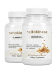 Micro Ingredients Nattokinaas| Looduslik Natto ekstrakt koos CoQ10, kurkumi, k&uuml;pseeritud k&uuml;&uuml;slaugu ja m&auml;nnikoore ekstraktiga. GMO-vaba, gluteenivaba. 2pack