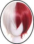 Todoroki Shoto Anime Cosplay Kost&uuml;&uuml;m Jumpsuitid Rihmad Aksessuaar V&ouml;&ouml; Parukas Komplekt Halloweeni Peo M&auml;ngur&otilde;ivad Naisele Mehele XL blue