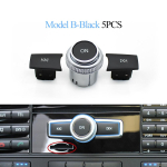 5 tk Eesmise keskkonsooli CD-m&auml;ngija nupp Raadio nupp L&uuml;liti Kate Mercedes Benz W204 X204 W212 W207 W218 W166 W156 W176 W172 jaoks B Black 5PCS