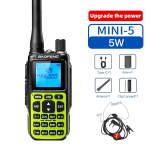 BAOFENG MINI-5 Kaasaskantav Transiiver Mini Kerge H&auml;iretevastane Selge Heli Tsiviil Kahepoolne Raadio Ises&otilde;it V&auml;ljas Telkimine USB Plug