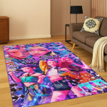 Kpopi deemonik&uuml;tid Rumi Mira Zoey Muusika Joonisfilmivaip Vaip Magamistoa elutoa diivani Kodu kaunistamiseks, libisemiskindel p&otilde;randamatt Kingitus 100cm x 150cm