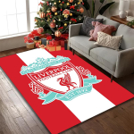 [Liverpool FC Tr&uuml;kitud Vaip] Vastupidav Kodu- ja Kontoriruumivaip, K&ouml;&ouml;gi Talumaja Dekoratiivne P&otilde;randamatt 80cmx120cm