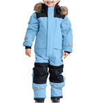 Lastele kost&uuml;&uuml;mid Jumpsuit Suusakost&uuml;&uuml;m Poistele T&uuml;drukutele Talvine soe &otilde;ues fliis kombinesoon Tuulekindel lastele Suusatamine Lumelaua &uuml;likond 150cm sinine