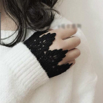 1PairFalse Fake Faux varrukas randme pits k&auml;tised randmepael k&auml;ev&otilde;ru Victorian Steampunk kost&uuml;&uuml;m veniv must