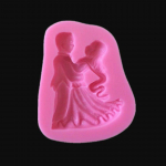 Silicone Mold sort seelik kleit silikoon hallituse peigmees pruut fondant kook hallituse k&uuml;psetusvahendid roosa