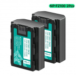 PALO 2Pc 2280mAh NP-FZ100 NPFZ100 NP FZ100 Aku Sony NP-FZ100, BC-QZ1, Sony a9, a7R III, a7 III, ILCE-9 jaoks must
