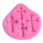 Risti silikoonvormi ruuduline pits-tarretis &scaron;okolaadiseebivormi koogi kaunistus roosa
