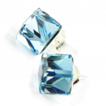 Les Tr&eacute;sors De Lily [I1084] &ndash; h&otilde;bedane BO 'Crystal Cubes' t&uuml;rkiissinine 6 mm t&uuml;rkiissinine