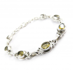Les Tr&eacute;sors De Lily [J5235] - Bracelet Argent 'Heaven' citrine kollane