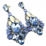 Lily-Crystal [P0217] &ndash; opalestseeruv valge sinine  Sissi  disaink&otilde;rvar&otilde;ngad sinine