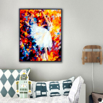 Teemanttikandid P&auml;ikeseloojangu maastik Ristpistes T&auml;is&uuml;mmargune teemantmaal 20X30CM