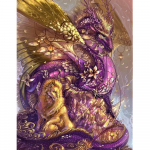 T&auml;is&uuml;mmargune teemantmosaiik maastik Teemantmaal Teemanttikandid Ristpistes pilt kividest 20X30CM