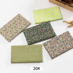 5 tk / partii Tr&uuml;kitud Patchwork Doll K&auml;sitsi valmistatud aksessuaarid Puuvillane kangas Lillekangad isetegemiseks 20