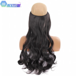 S&uuml;nteetilised sirged juuksepikendused ilma klambrita naturaalses varjatud salajases valejuukset&uuml;kis kiud s&uuml;nteetilised lainelised juuksed