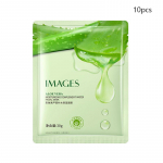 Aloe Vera niisutav n&auml;omask &Otilde;rn ja ilus nahk Selge ja &otilde;rn toitev n&auml;omask 10pcs roheline