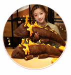 M&auml;ng Genshin Impact Plush Doll Pillow ZHONGLI Cosplay Cartoon Accessories Rekvisiidid 70cm