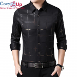 Meeste hubane ruuduline kaardus &auml;&auml;risega s&auml;rk Casual Business Button Up s&auml;rk pikkade varrukatega ruudulised meeste s&auml;rgid M must