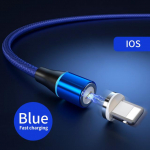 3A magnetiline USB-kaabel iPhone'i Micro Type C kiire laadimise andmelaadimiseks USB C mobiiltelefoni jaoks 100CM