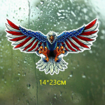 Tri Mishki WCS758 11,5*19cm 14*23cm ameerika lipu kaljukotka autokleebis PVC v&auml;rvikas Kleebised Mootorrattatarvikute kleebis